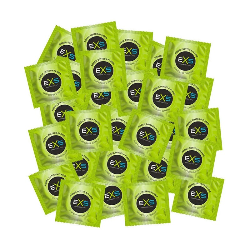 Condoms EXS Ribbed & Dotted 100pcs