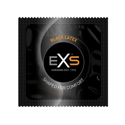 Condoms EXS Black Latex 100pcs