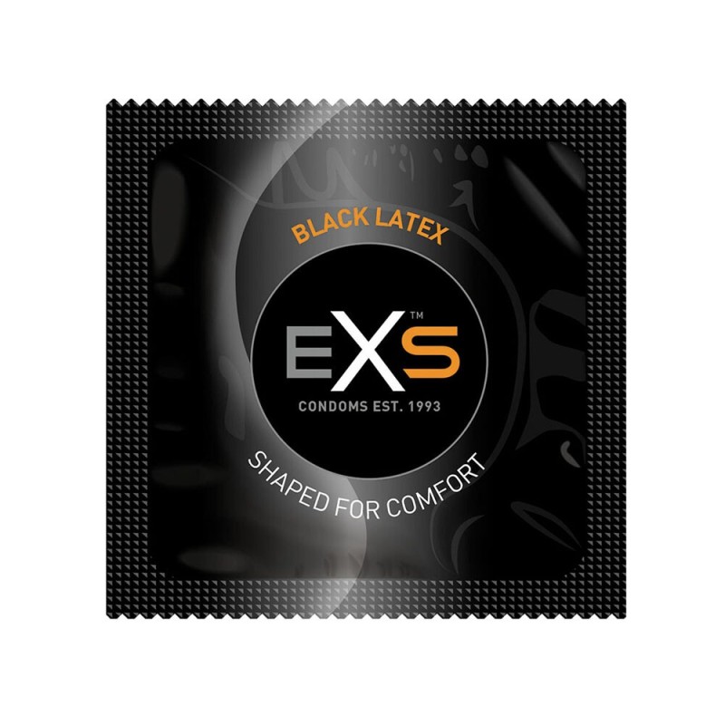 Condoms EXS Black Latex 100pcs