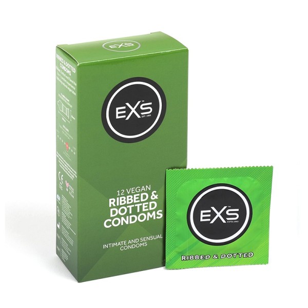 Condoms EXS Ribbed & Dotted 12pcs