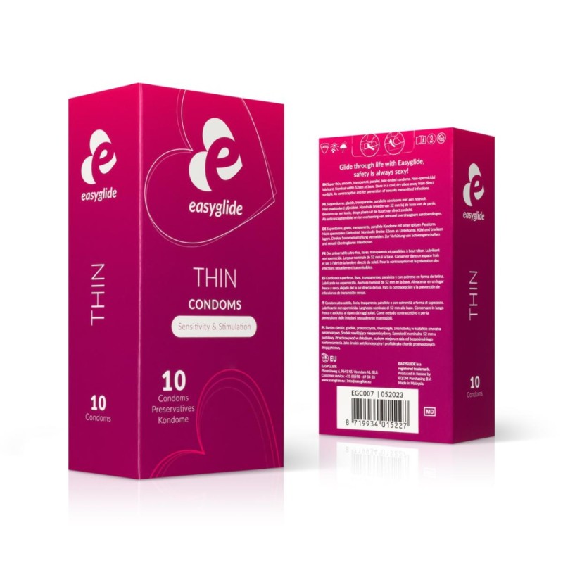 EasyGlide Προφυλακτικά Λεπτά EasyGlide 10τμχ Προφυλακτικά