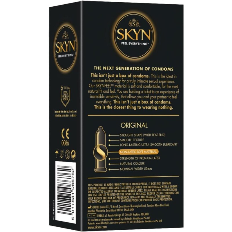 Condoms SKYN Original 10pcs SKYN Condoms SKYN Original 10pcs Condoms