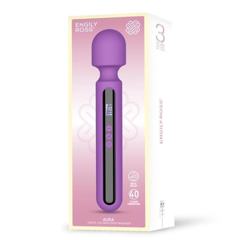 Δονητής Wand Digital Aura Massager Μοβ Engily Ross Δονητής Wand Digital Aura Massager Μοβ Wand