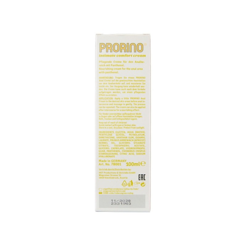 Comfort Anal Cream Prorino Hot 100ml