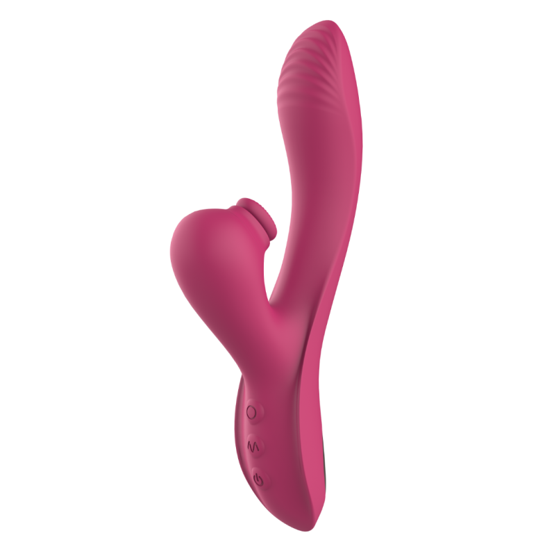Rabbit Vibrator Dreamtoys with Suction Dual G-Spot Essentials Pink Rabbit Vibrator Dreamtoys with Suction Dual G-Spot Essentials Pink