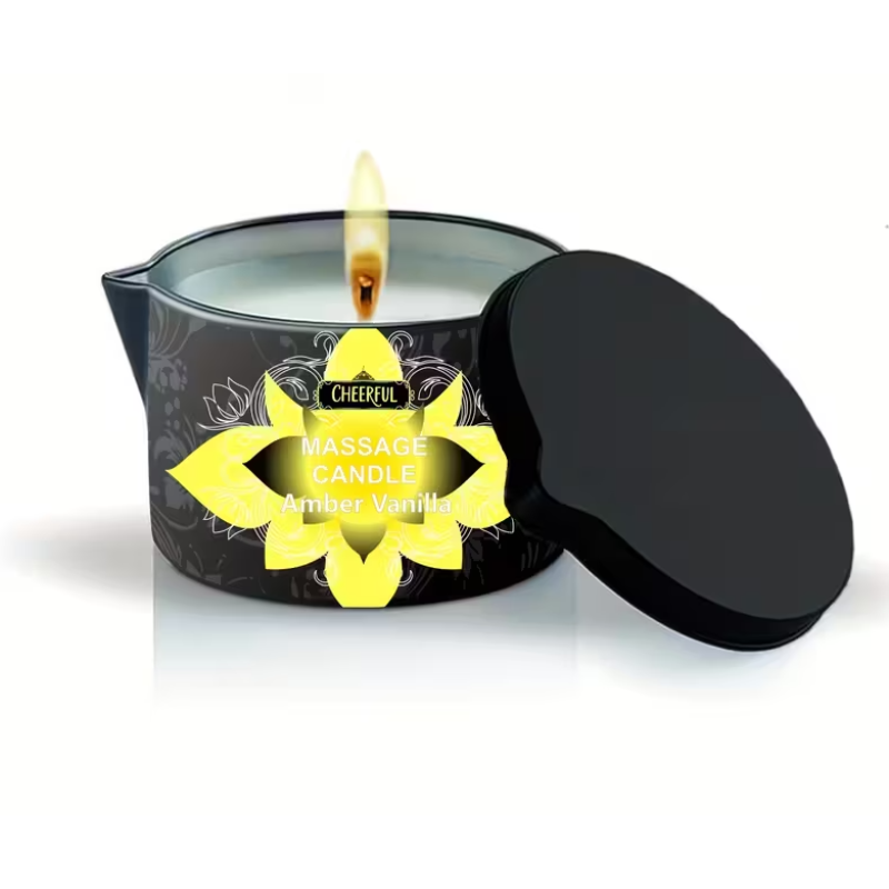 Love Market Κερί Μασάζ Evoduck Amber Vanilla Έλαια & Κεριά Μασάζ
