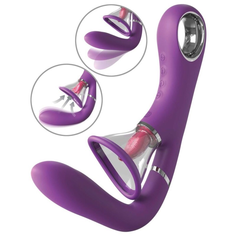 G-Spot Vibrator with Tongue Fantasy For Her Ultimate Pleasure Pro Purple Fantasy For Her G-Spot Vibrator with Tongue Fantasy For Her Ultimate Pleasure Pro Purple Solo Play