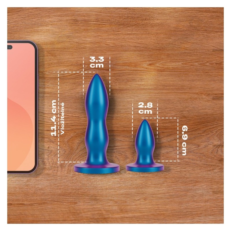 Durex Butt Plug Set Durex Play Deep & Deeper Blue Non-Vibrating butt plugs