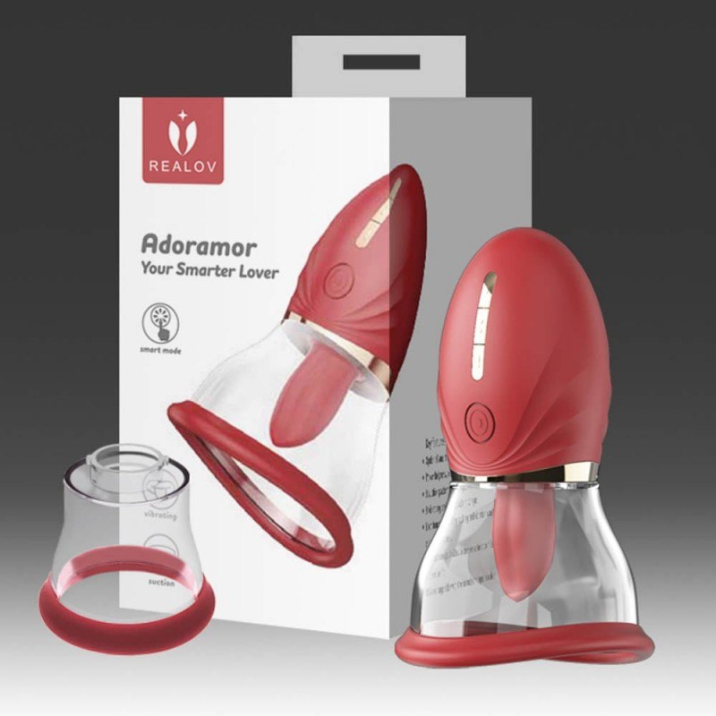 Pleasure Pump Adoramar Magic Tongue Pleasure Realov Red Realov Pleasure Pump Adoramar Magic Tongue Pleasure Realov Red Clit Toys