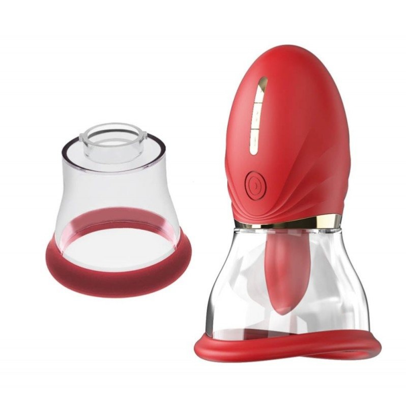 Pleasure Pump Adoramar Magic Tongue Pleasure Realov Red