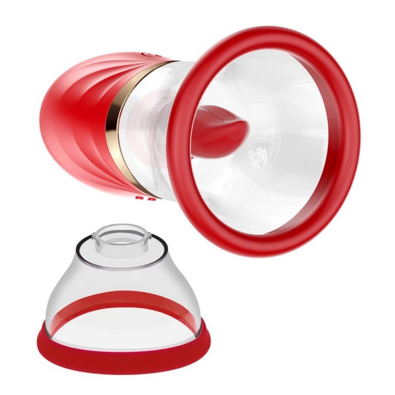 Pleasure Pump Adoramar Magic Tongue Pleasure Realov Red