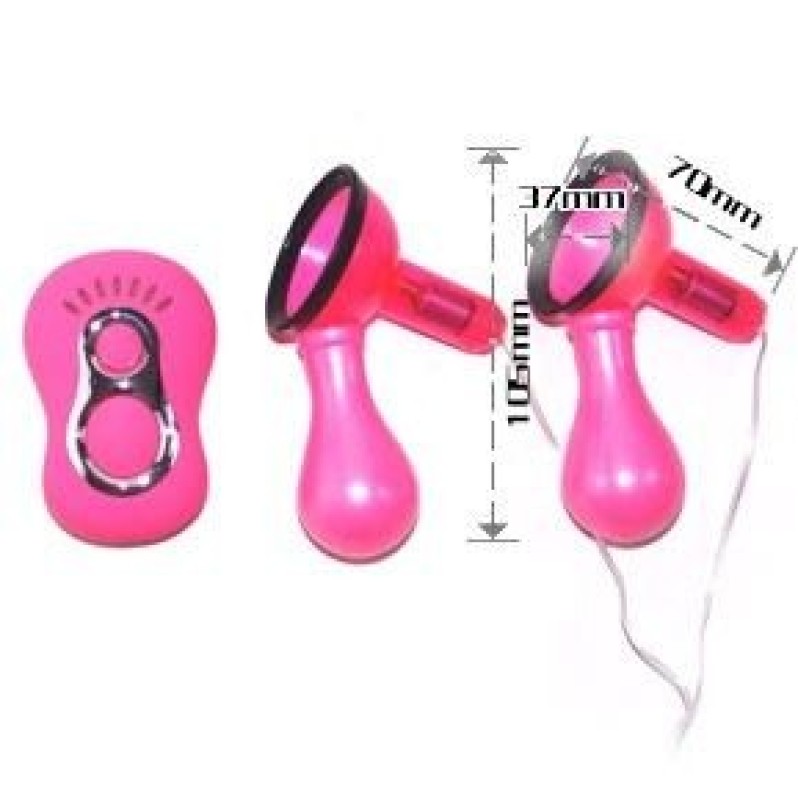 Vibrating Nipple Suckers Baile Pink