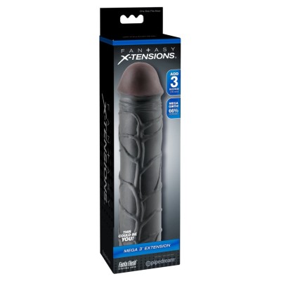 Penis Sleeve Fantasy X-tensions Perfect 3 Black Penis Sleeve Fantasy X-tensions Perfect 3 Black
