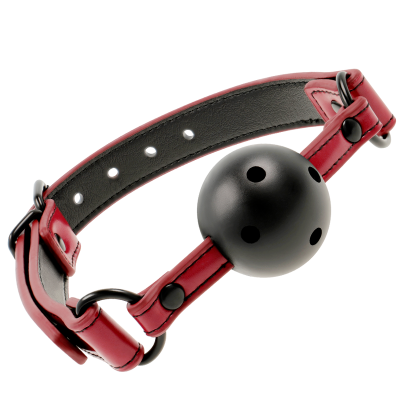 Breathable Ball Gag  Fetish Submisive Dark Room Red Breathable Ball Gag  Fetish Submisive Dark Room Red