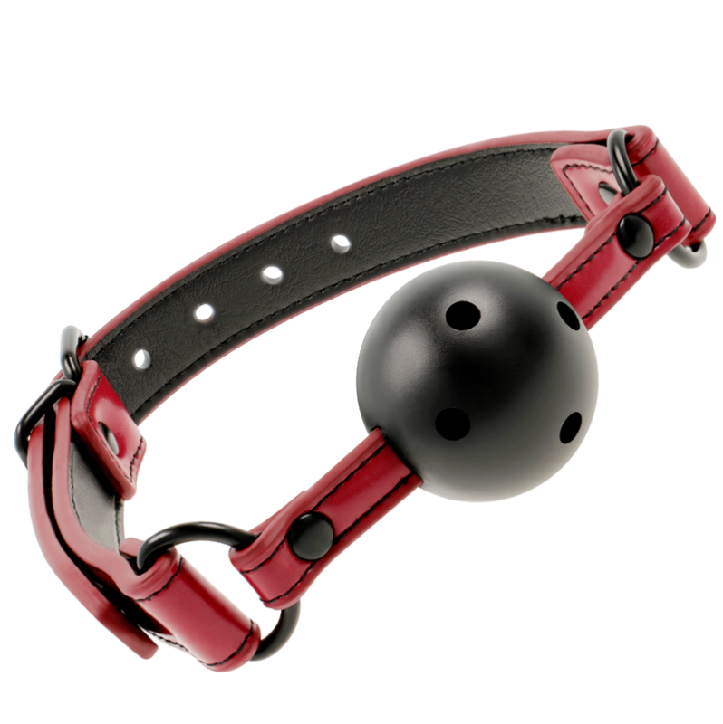 Breathable Ball Gag  Fetish Submisive Dark Room Red