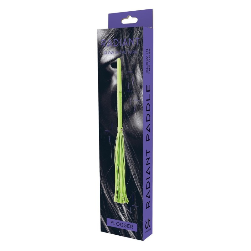 Dreamtoys Μαστίγιο Φωσφοριζέ Dreamtoys Glow In The Dark Πράσινο Μαστίγια & Paddles