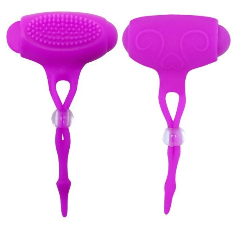 Pretty Love Vibrating Nipple Clamps Pretty Love Bancroft Purple Nipple Clamps