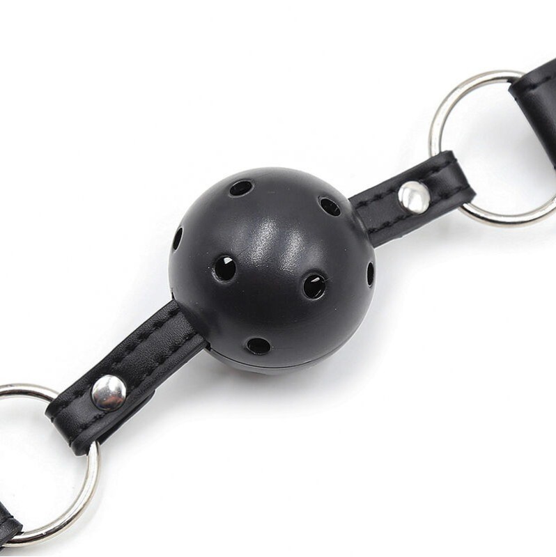 Ball Gag and Nipple Clamps Ohmama Black