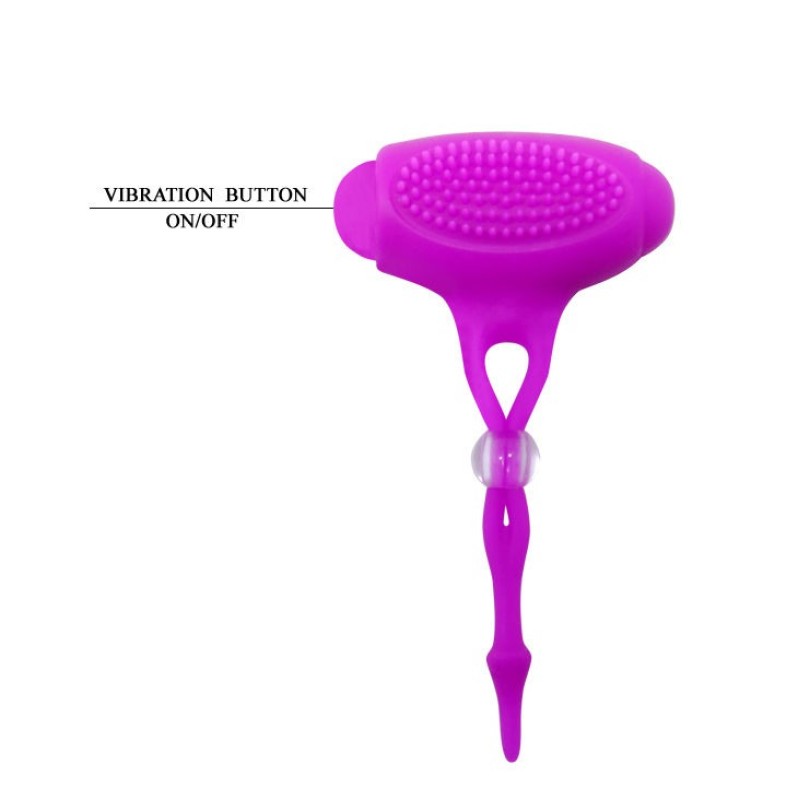 Vibrating Nipple Clamps Pretty Love Bancroft Purple