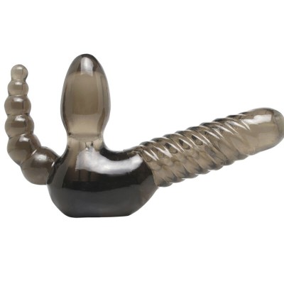 Strapless Strap-On With Anal Stimulator Fetish Fantasy Series Black Strapless Strap-On With Anal Stimulator Fetish Fantasy Series Black