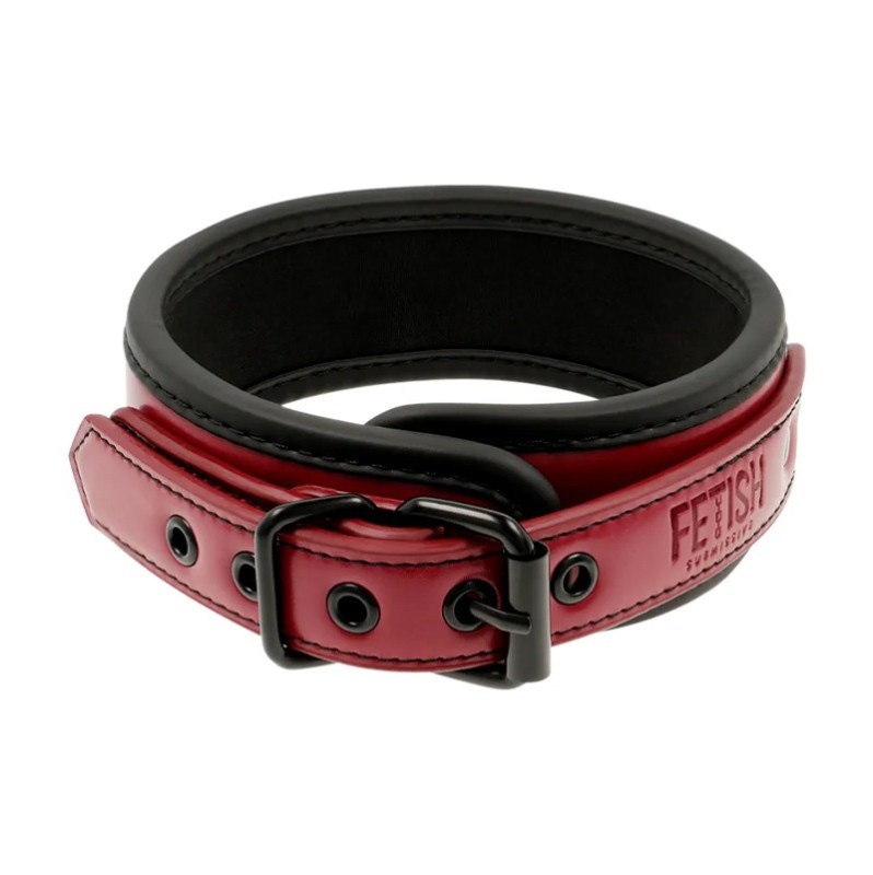 Collar & Leash Fetish Submissive Red