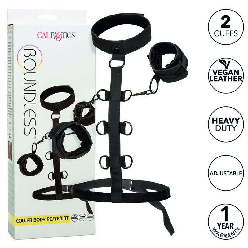 CalExotics Collar Body Restraint Boundless CalExotics Black Restraints