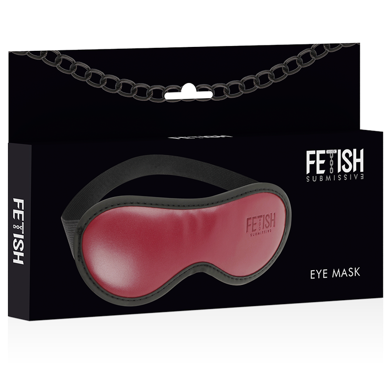 Fetish Submissive Leather Eye Mask Fetish Submissive Fetish Submissive Dark Room Red Masks & Blinfolds