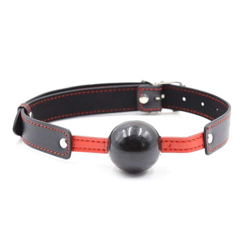 Ball Gag Ohmama Fetish TPE Soft Ball Red