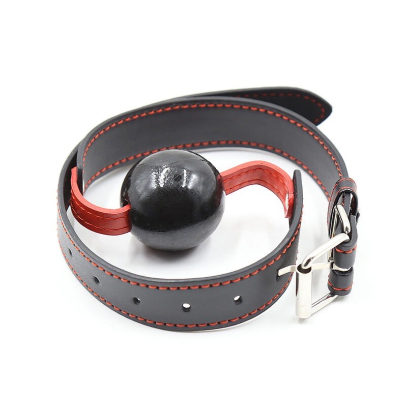 Ball Gag Ohmama Fetish TPE Soft Ball Red