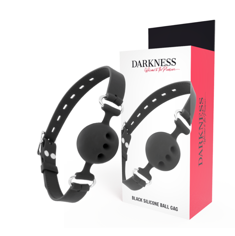 Silicone Ball Gag Fetish Darkness Black