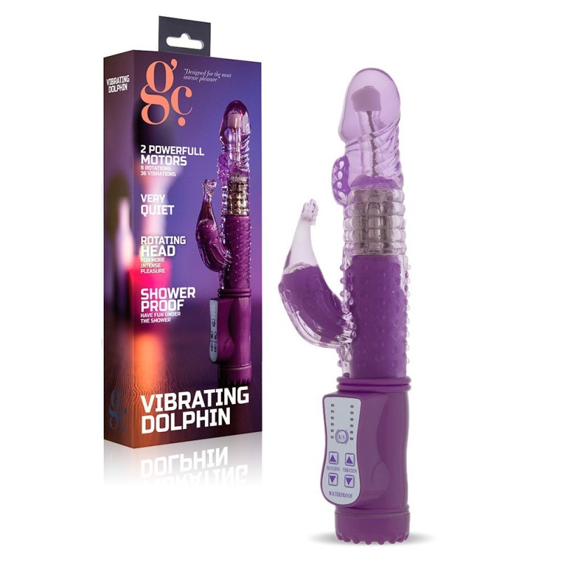 Δονητής Rabbit GC Dolphin Μοβ GC Δονητής Rabbit GC Dolphin Μοβ Rabbit