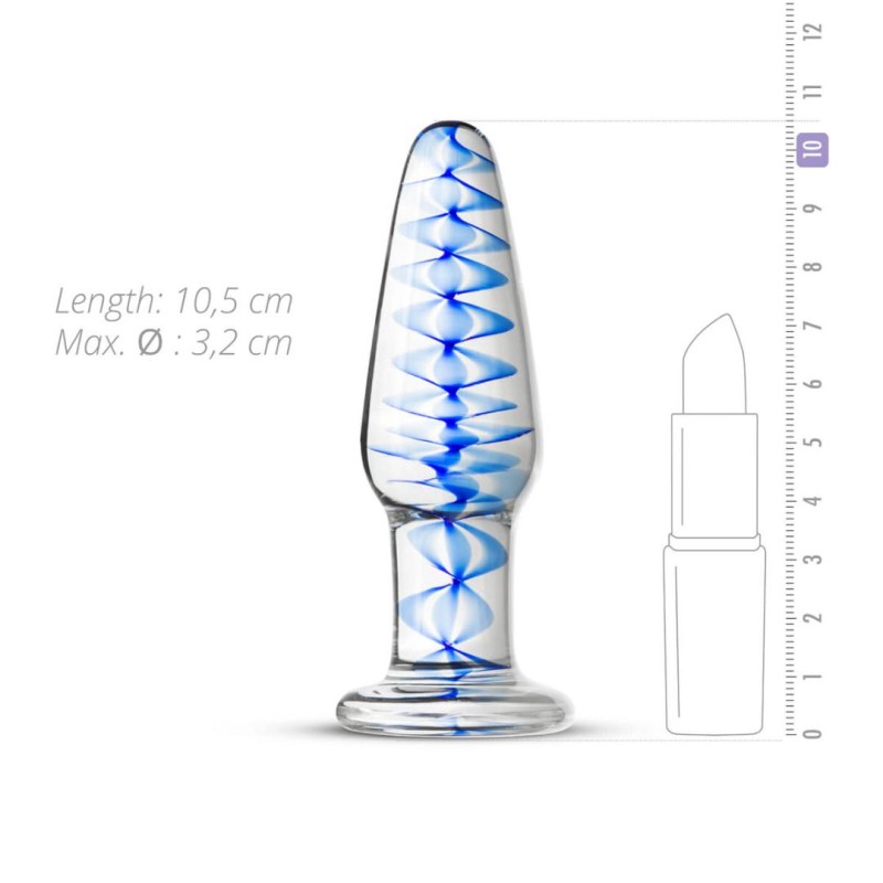 Glass Butt Plug Gildo No 23 10.5cm Clear Gildo Glass Butt Plug Gildo No 23 10.5cm Clear Beginners butt plugs