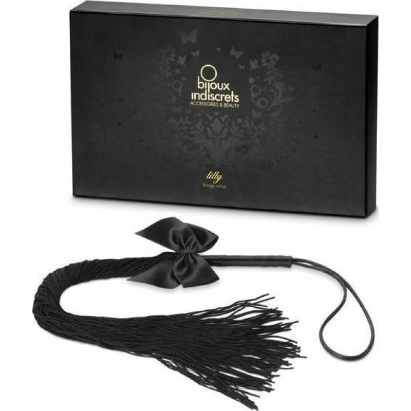 Bijoux Indiscrets Whip Bijoux Indiscrets Lilly Fringe Black Floggers & Paddles