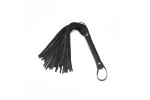 Leather Flogger Liebe Seele Black
