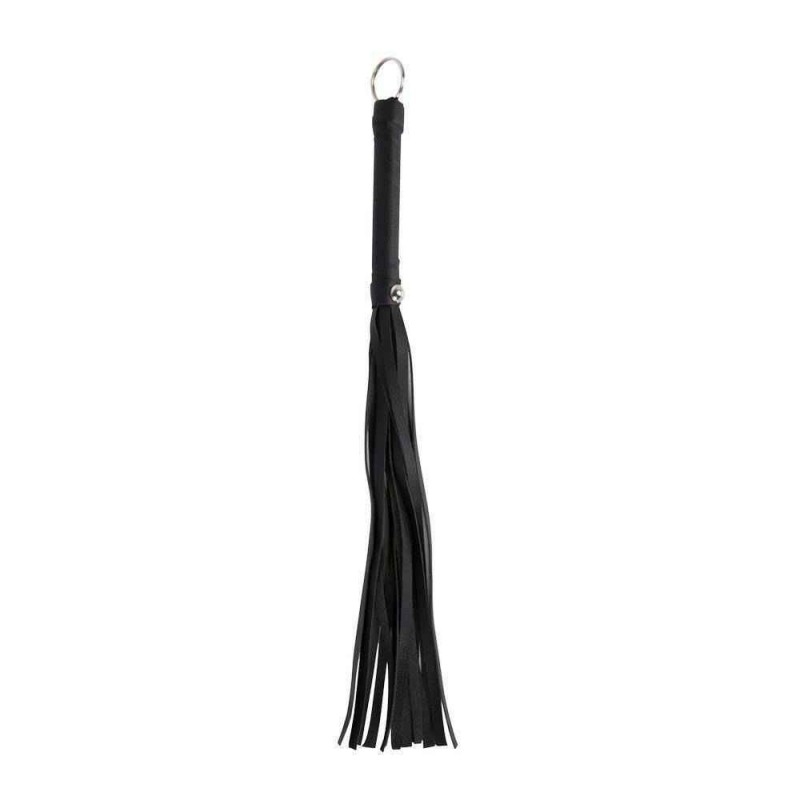 Guilty Pleasure Leather Whip Guilty Pleasure Black Floggers & Paddles