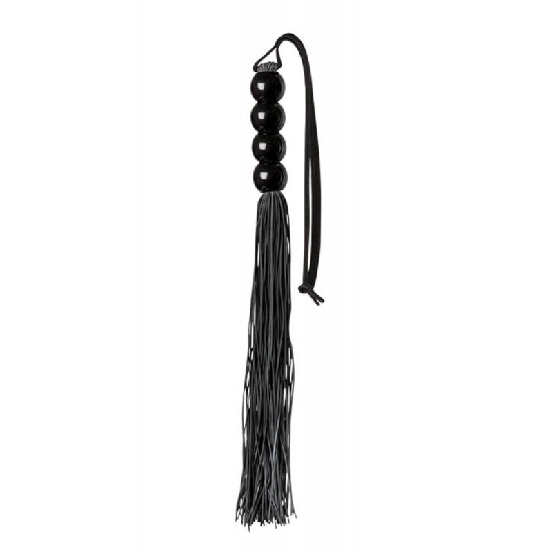 Guilty Pleasure Silicone Whip 2 Guilty Pleasure Black Floggers & Paddles