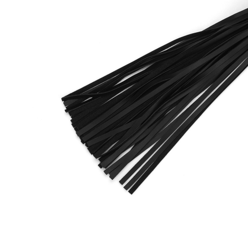 Leather Flogger Liebe Seele Black