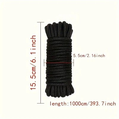 Bondage Rope Love Market 5m Black Bondage Rope Love Market 5m Black