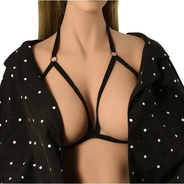 Ανοιχτό Σουτιέν Guilty Toys Lorra Top Harness Μαύρο