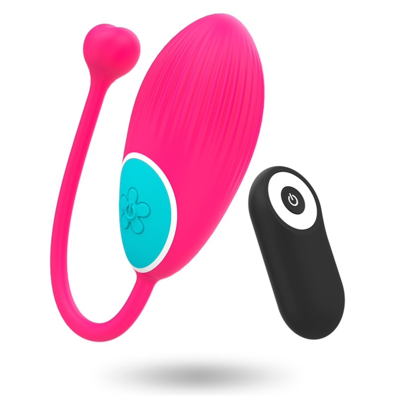 Vibrating Egg With Remote Happy Locky Ocian Fuchsia