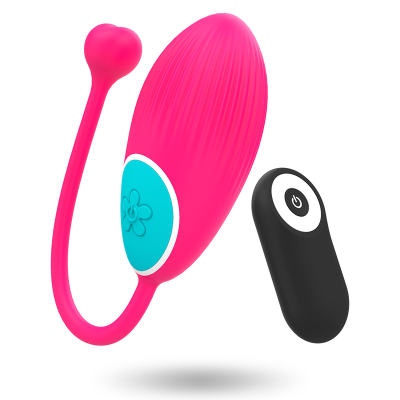 Vibrating Egg With Remote Happy Locky Ocian Fuchsia Vibrating Egg With Remote Happy Locky Ocian Fuchsia