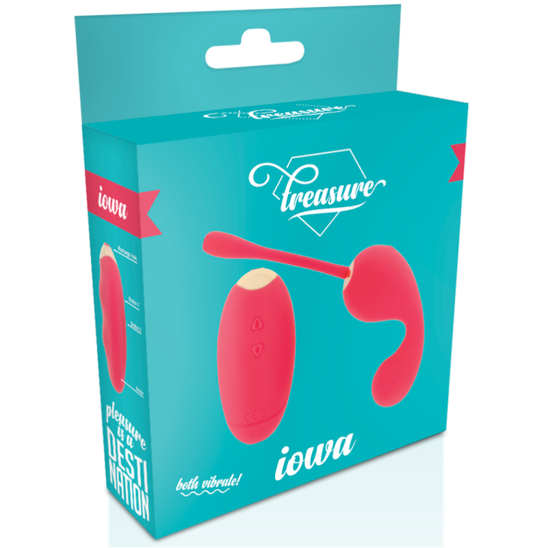 Vibrating G-Spot Egg With Remote Treasure Iowa Pink