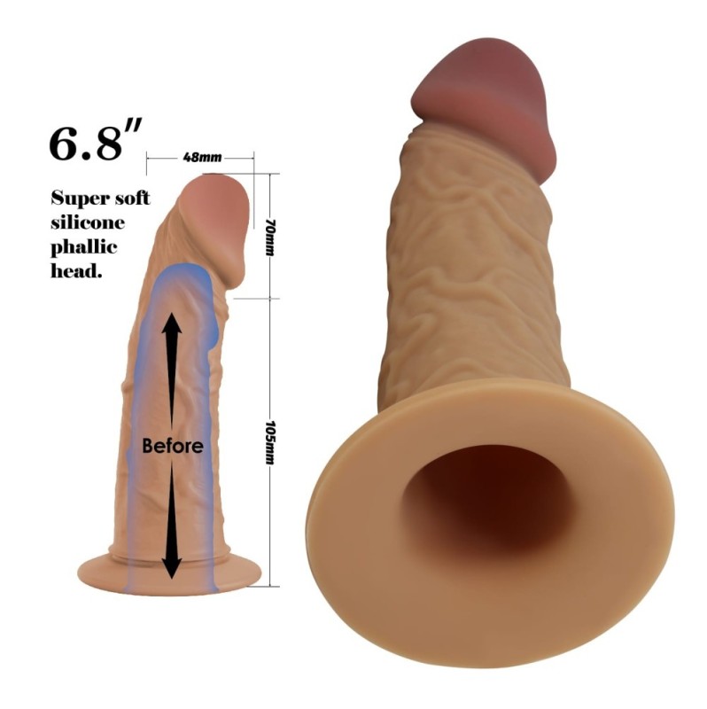 Hollow Vibrating Strap-On Pretty Love Draven Nude