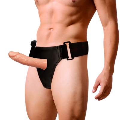 Hollow Vibrating Strap-On Harness Attraction Benny Nude