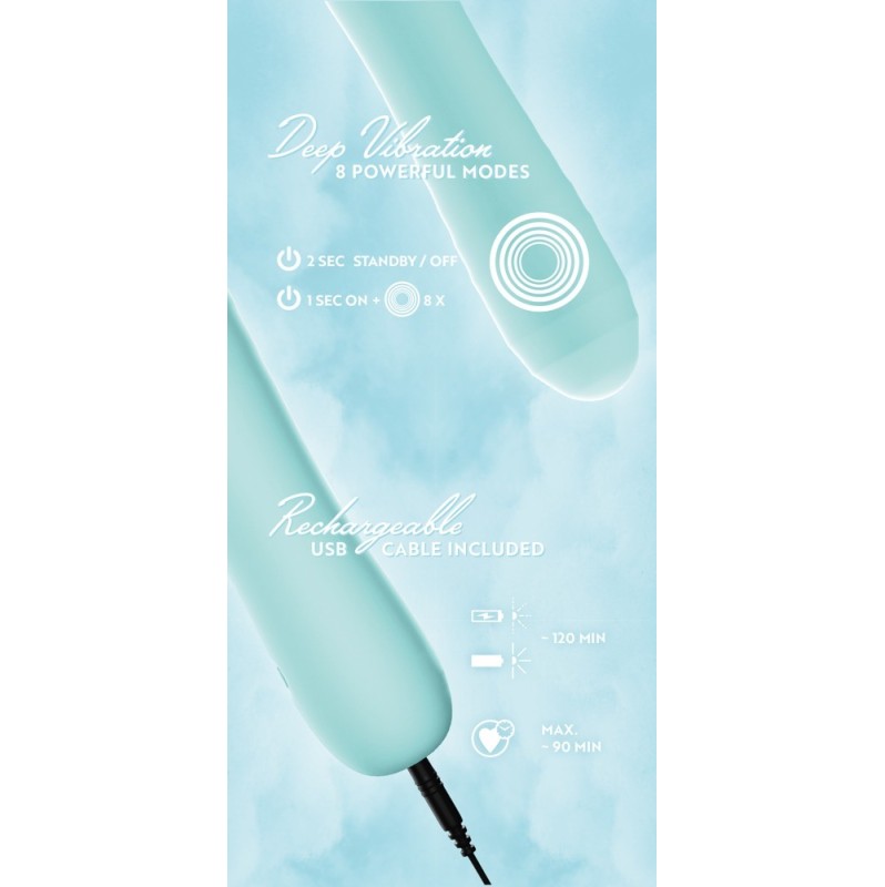 Classic Vibrator Cuties Straight Turquoise