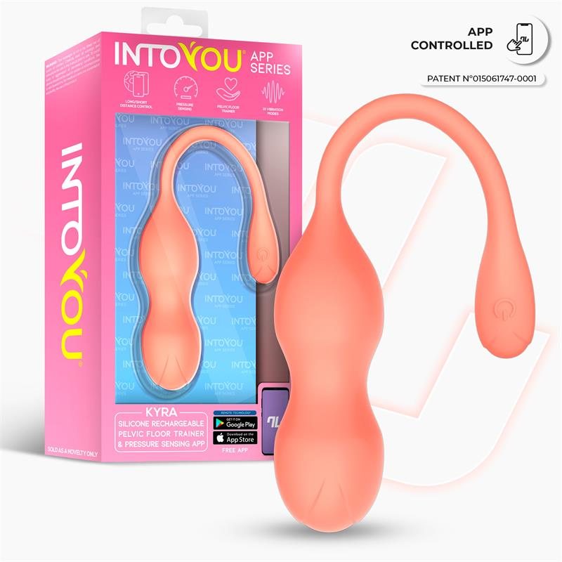 Κολπικές Μπάλες IntoYou App Series Kyra Pelvic Floor Trainer Πορτοκαλί Intoyou Κολπικές Μπάλες IntoYou App Series Kyra Pelvic Floor Trainer Πορτοκαλί Κολπικές Μπίλιες