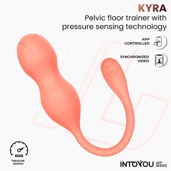 Κολπικές Μπάλες IntoYou App Series Kyra Pelvic Floor Trainer Πορτοκαλί