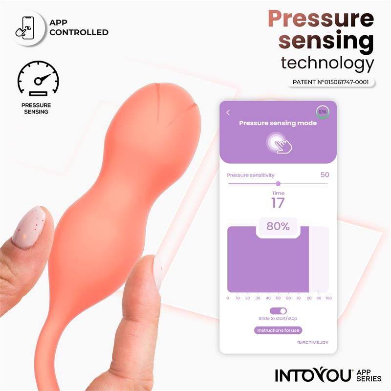 Κολπικές Μπάλες IntoYou App Series Kyra Pelvic Floor Trainer Πορτοκαλί Intoyou Κολπικές Μπάλες IntoYou App Series Kyra Pelvic Floor Trainer Πορτοκαλί Κολπικές Μπίλιες