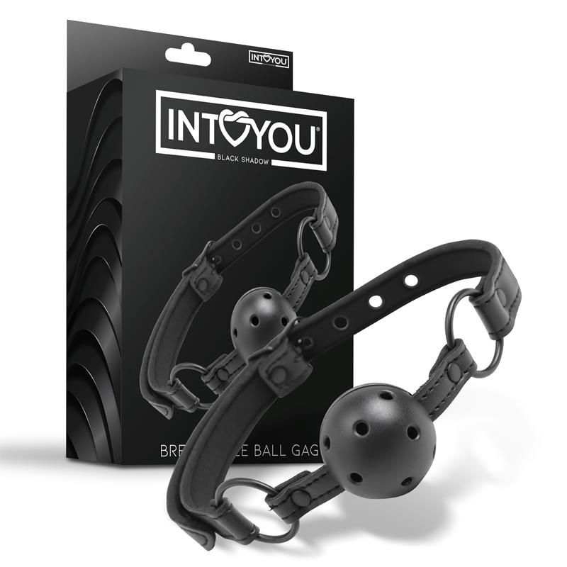 Intoyou Φίμωτρο Intoyou Breathable Ball Gag Μαύρο Φίμωτρα