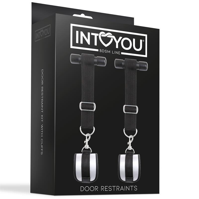 Intoyou Σετ Χειροπέδες Πόρτας Intoyou BDSM Μαύρες Δεσίματα